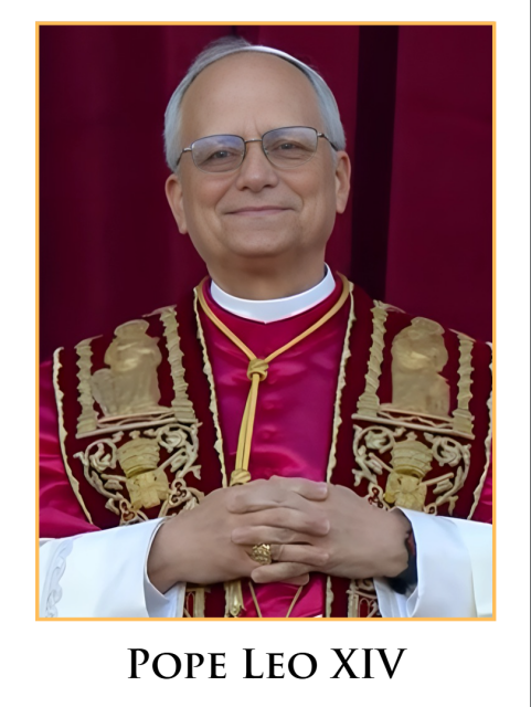 Pope Leo XIV holy card
