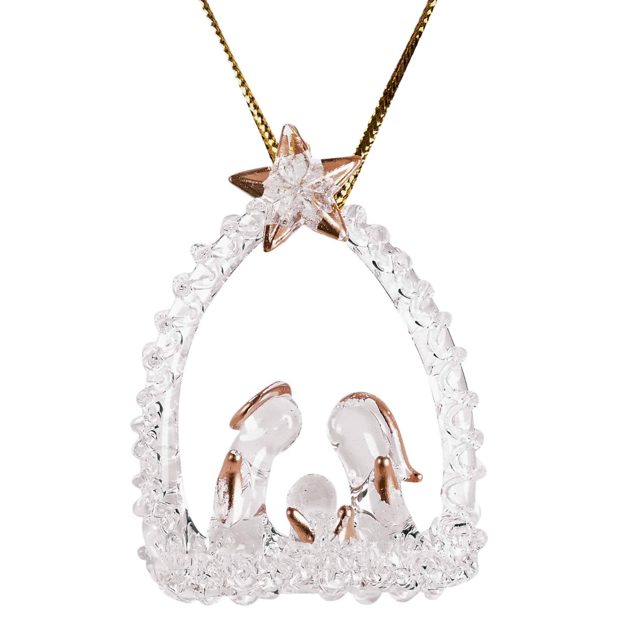 Ornament Holy Family And Angel Assorted