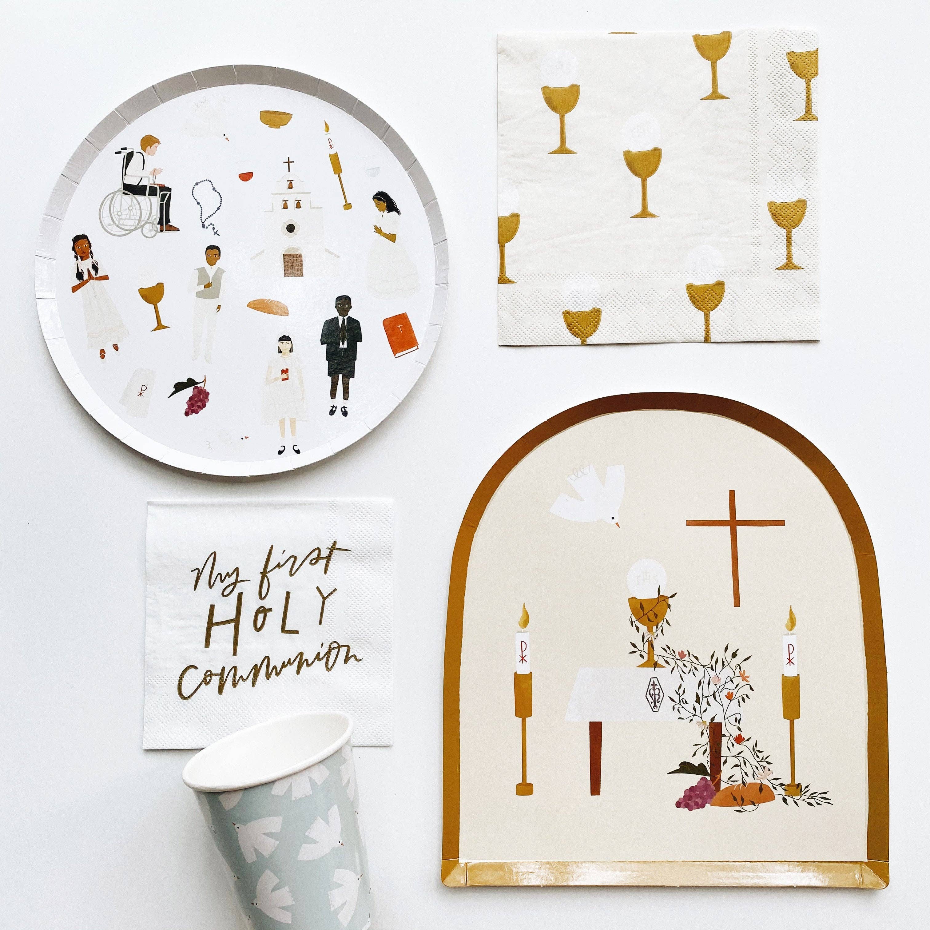 Communion Dinner Napkins | Catholic Party Paper Goods