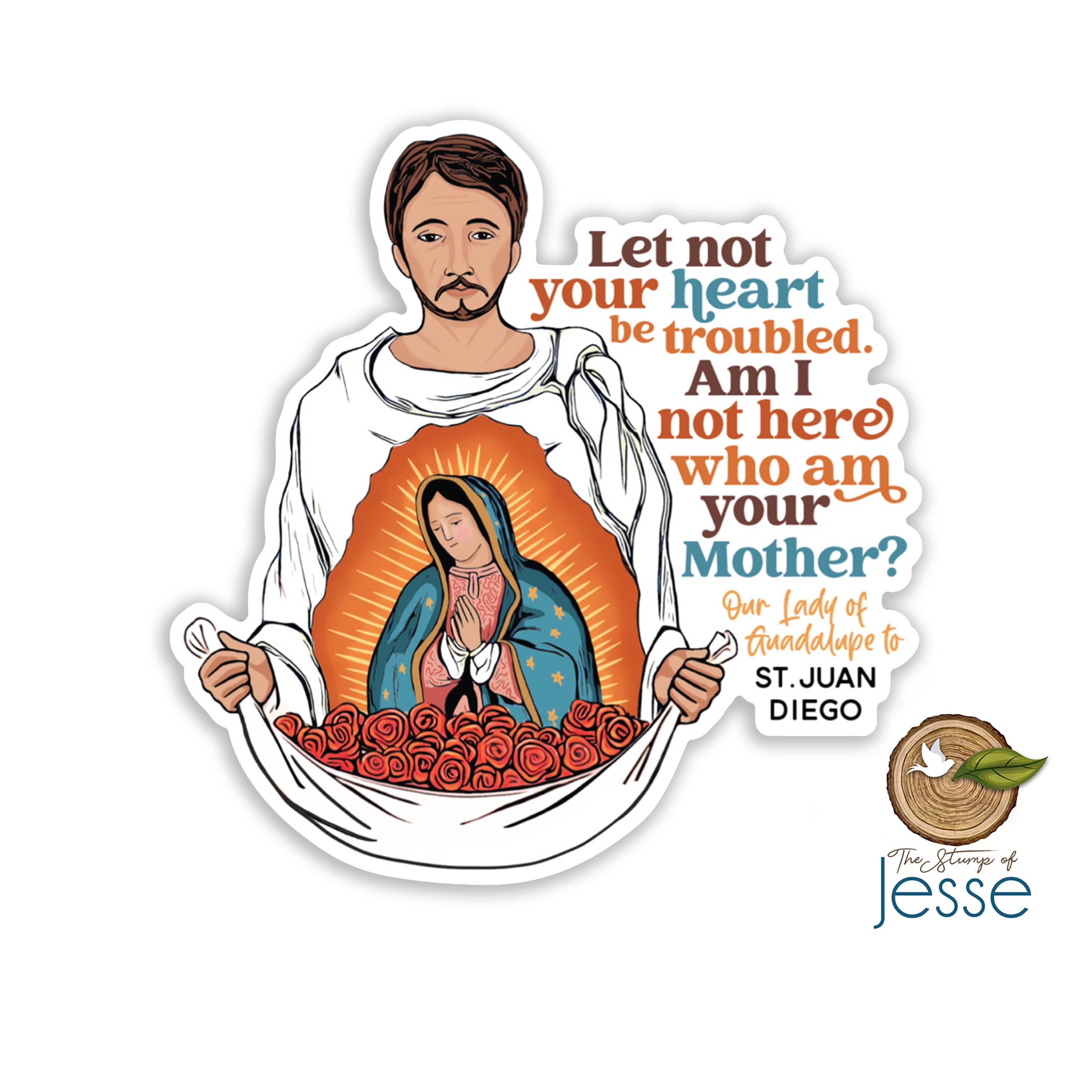 St. Juan Diego Waterproof Vinyl Catholic Sticker