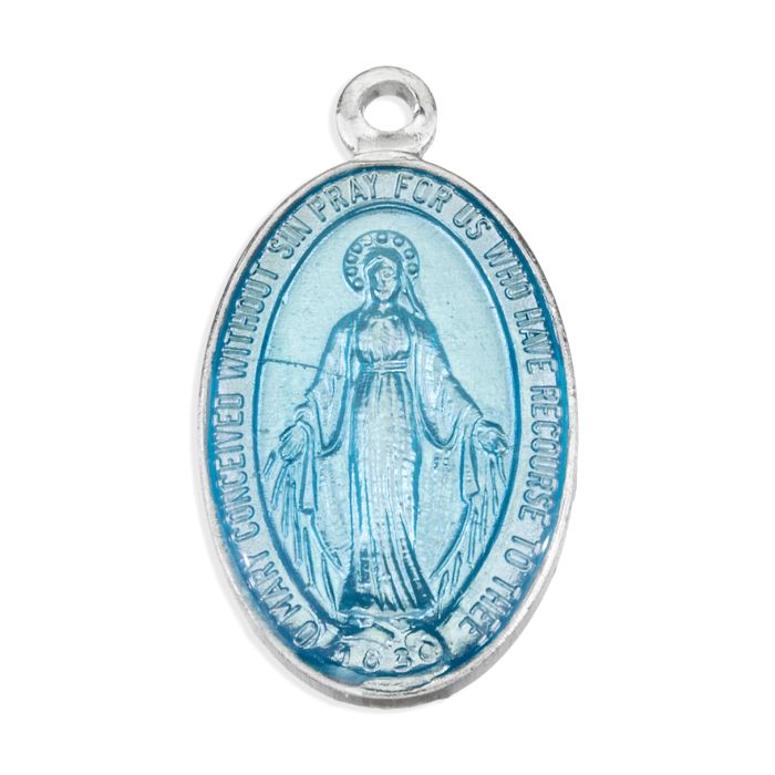 Enameled Miraculous Medal 1"