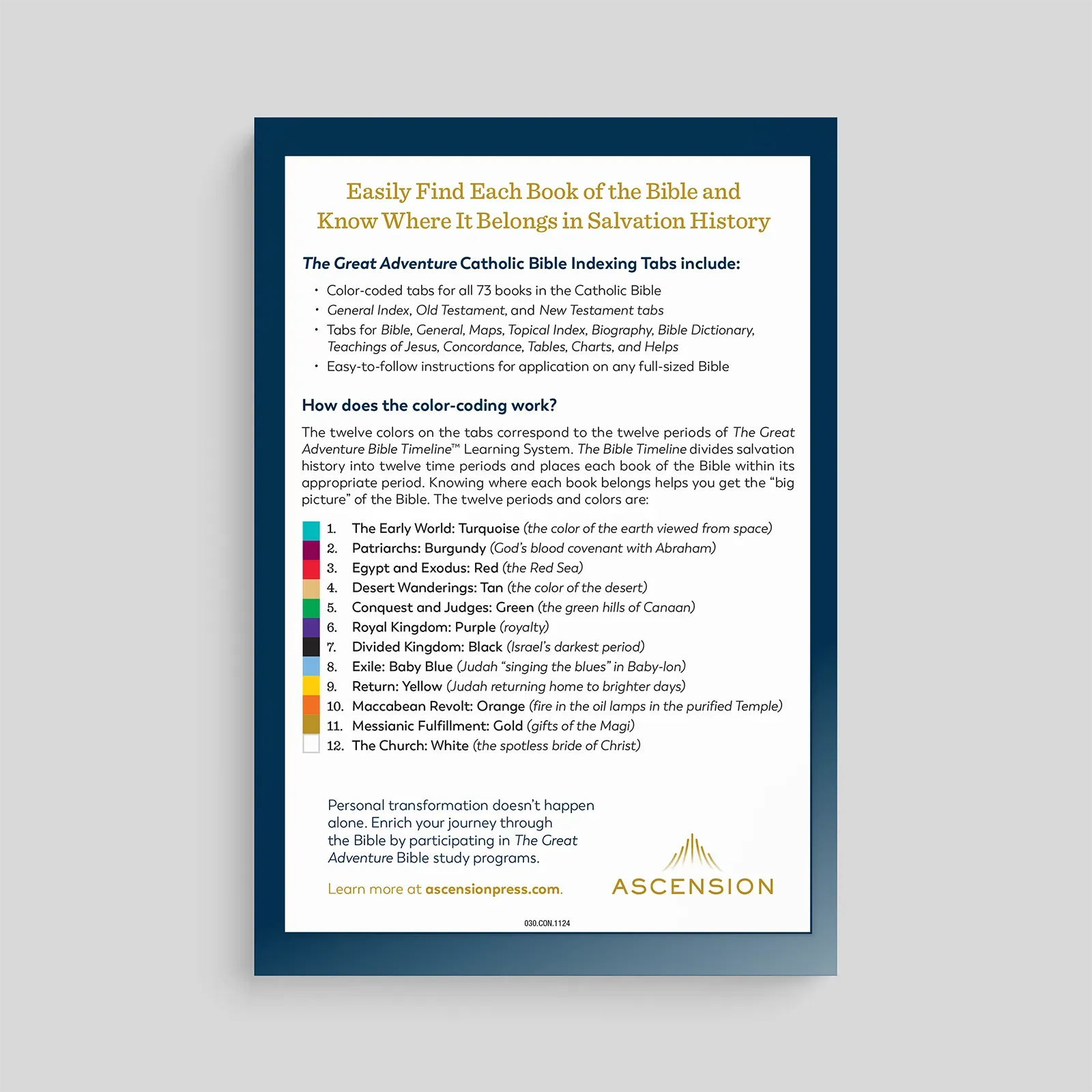 Great Adventure Catholic Bible Indexing Tabs