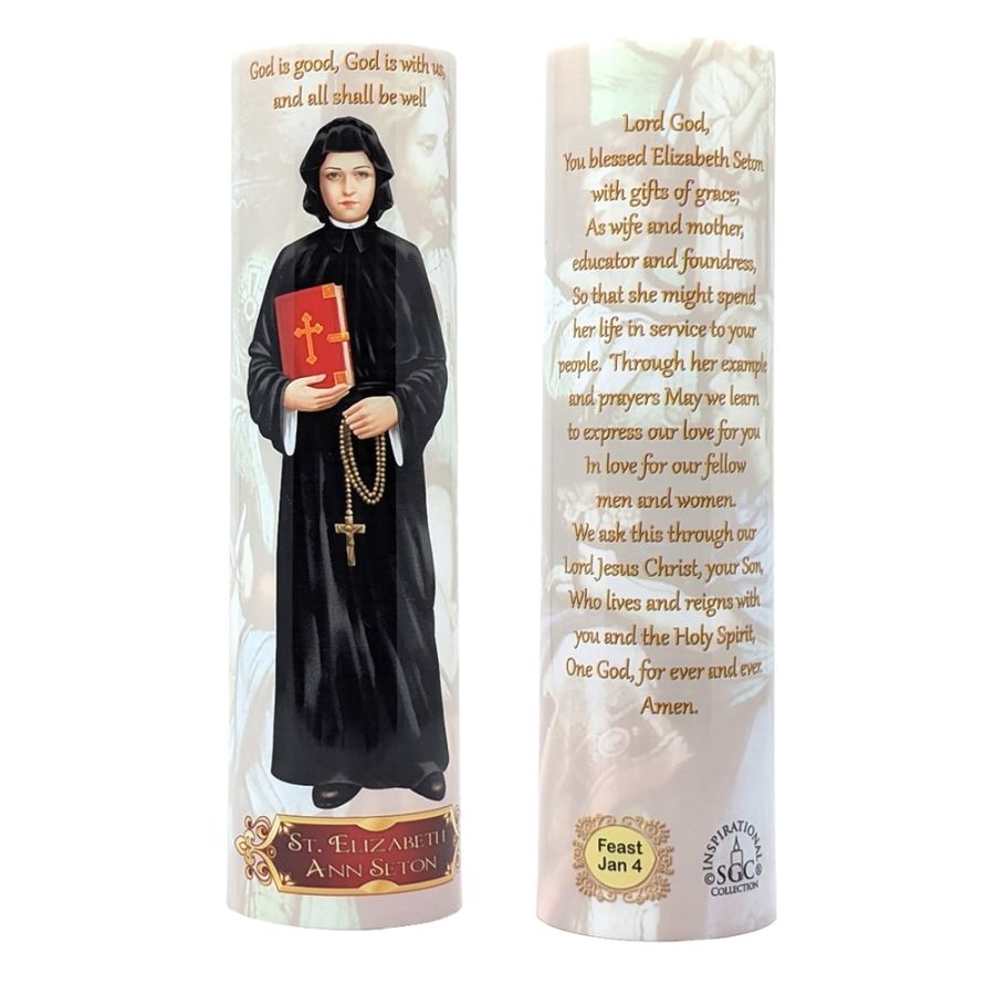 LED Candle St. Elizabeth Ann Seton