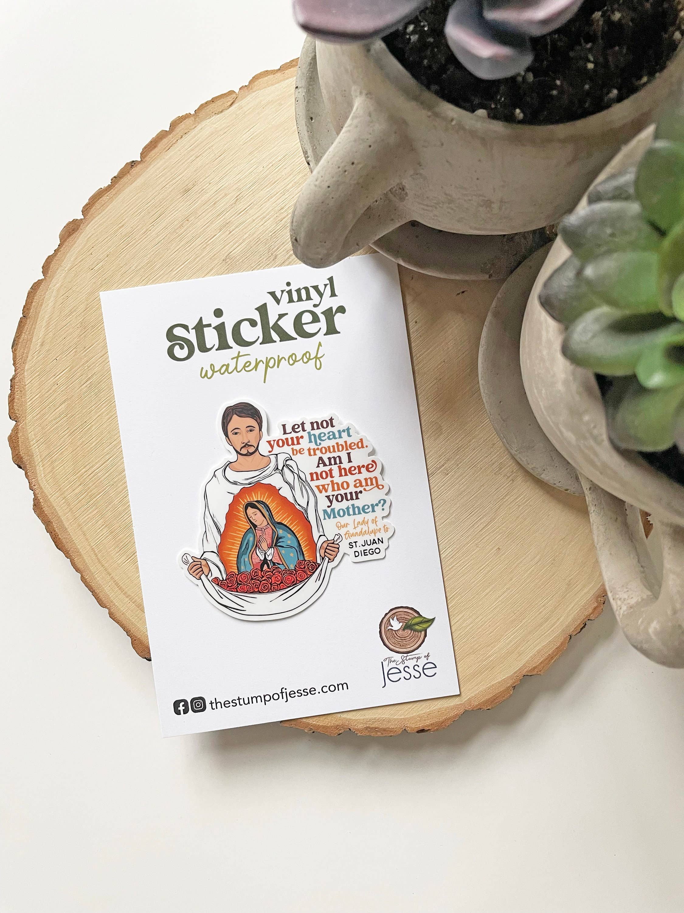 St. Juan Diego Waterproof Vinyl Catholic Sticker
