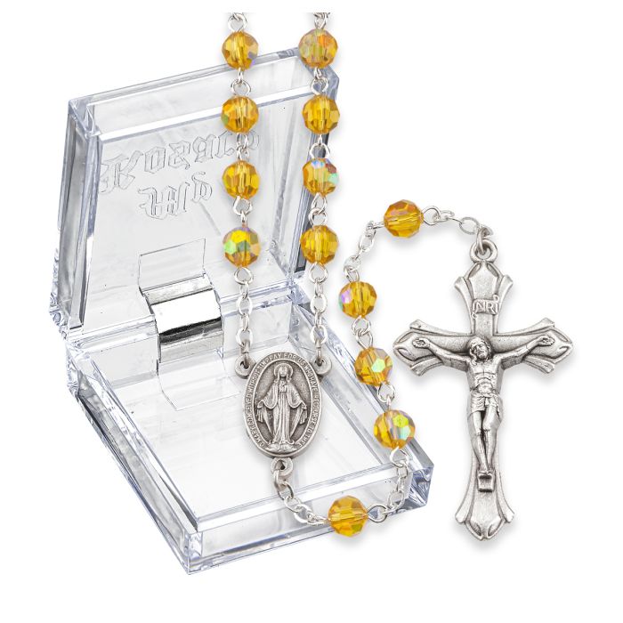 Birthstone November Topaz Rosary