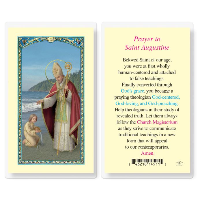 Saint Augustine Prayer Card