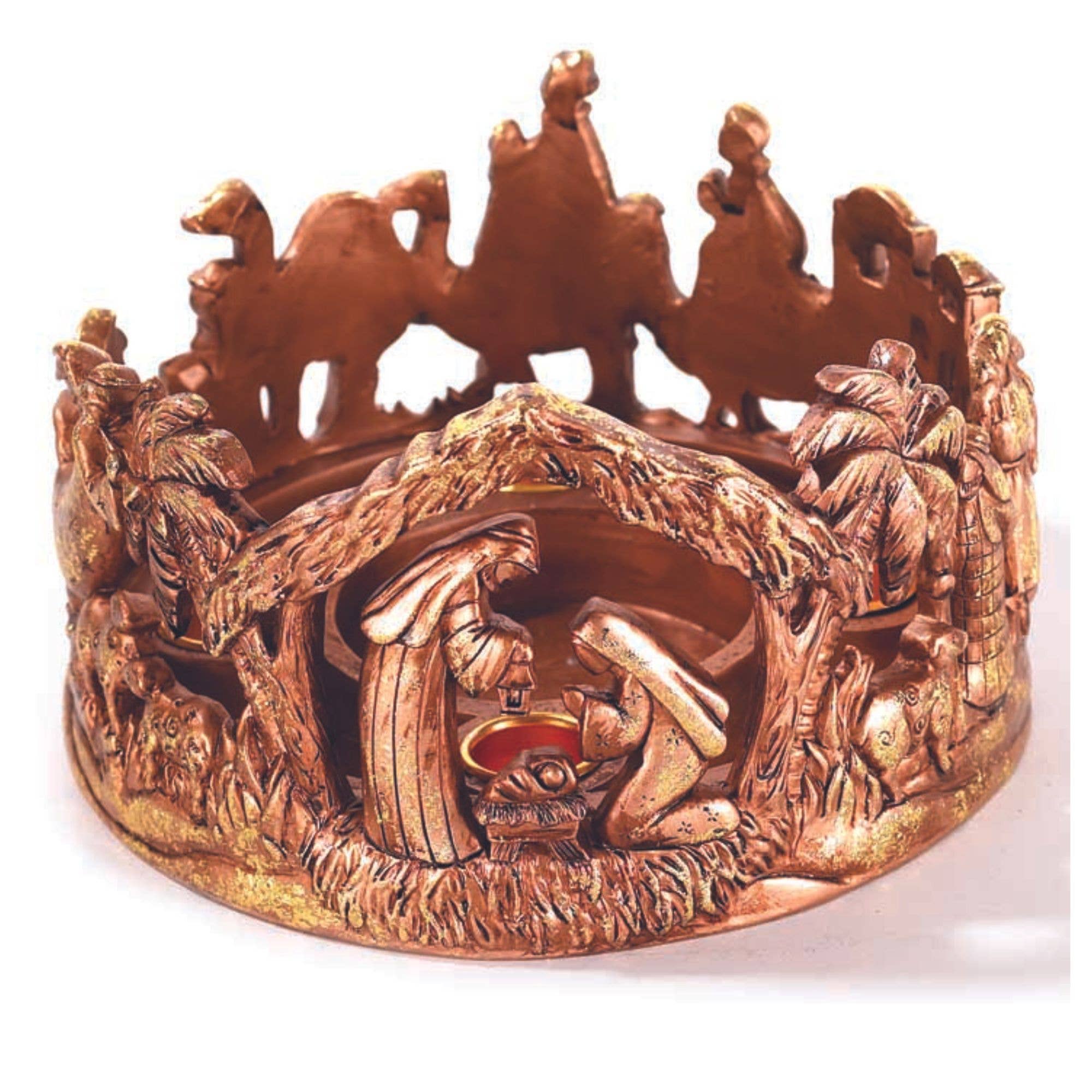 NATIVITY ADVENT  CANDLE HOLDER