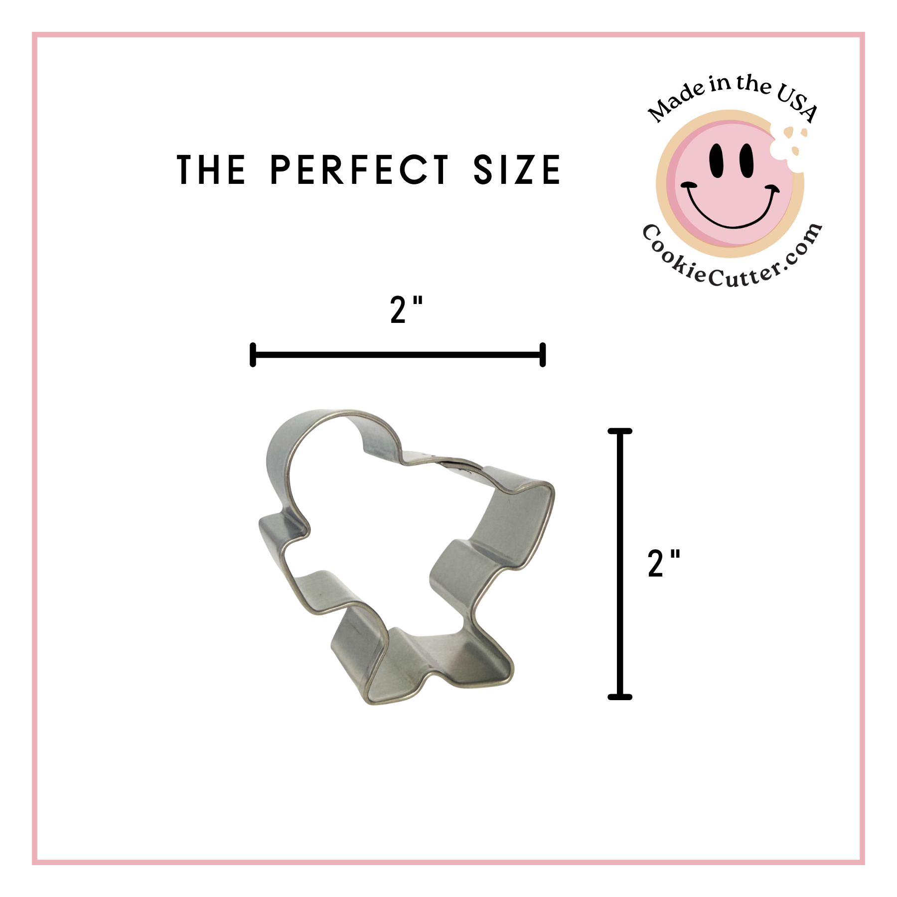 Baby in Manger Cookie Cutter 2"