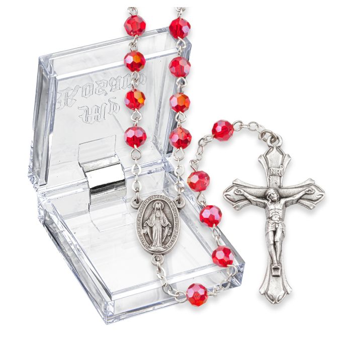 Birthstone July Ruby Rosary