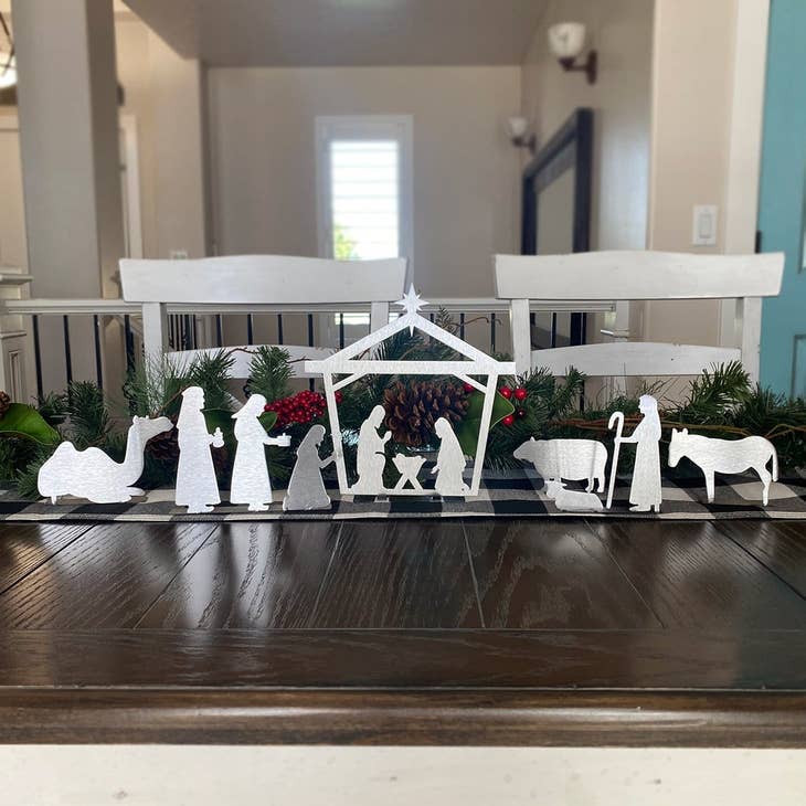 6 Piece Christmas Nativity Set - Manger Scene Holiday Decorations
