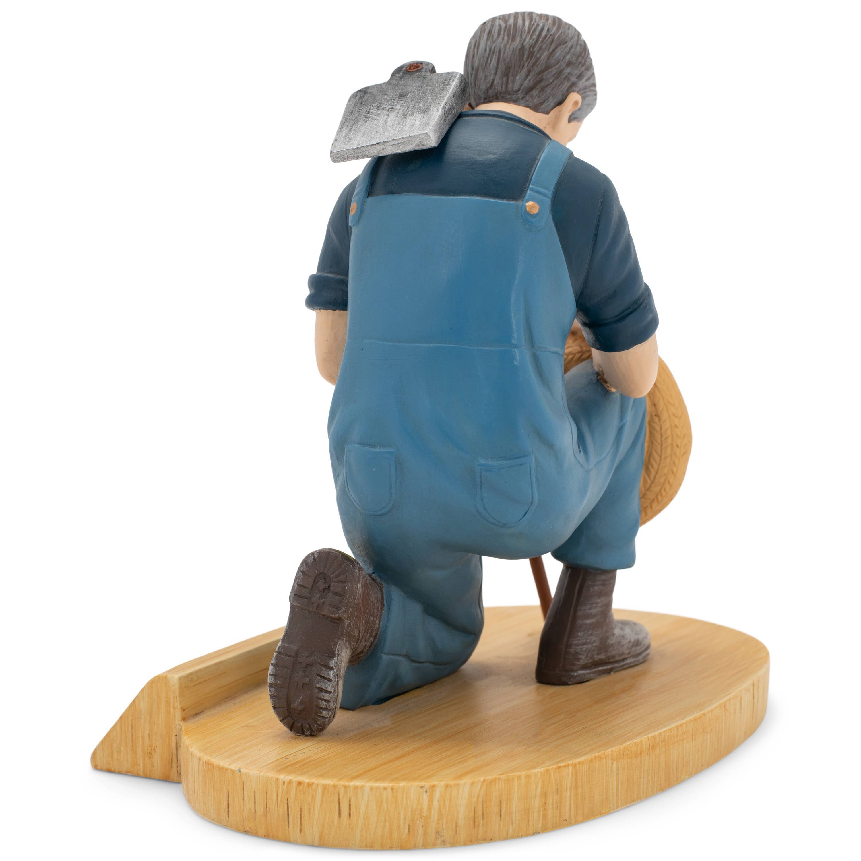 Praying Farmer Figurine
