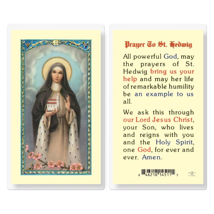 Prayer To St. Hedwig Holy Card