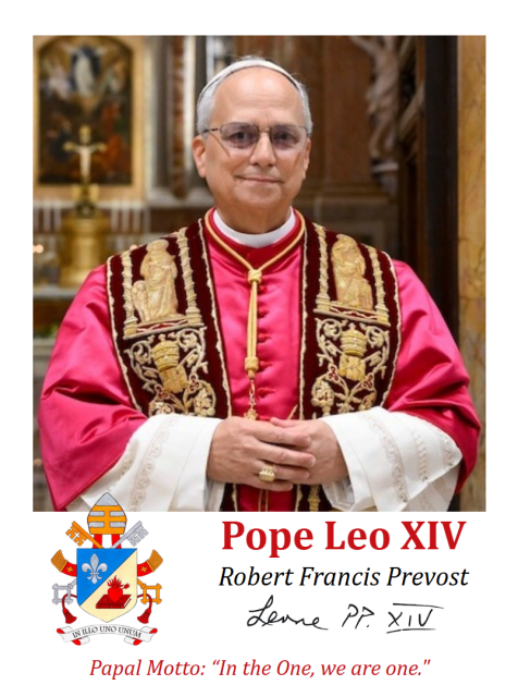 Pope Leo XIV holy card