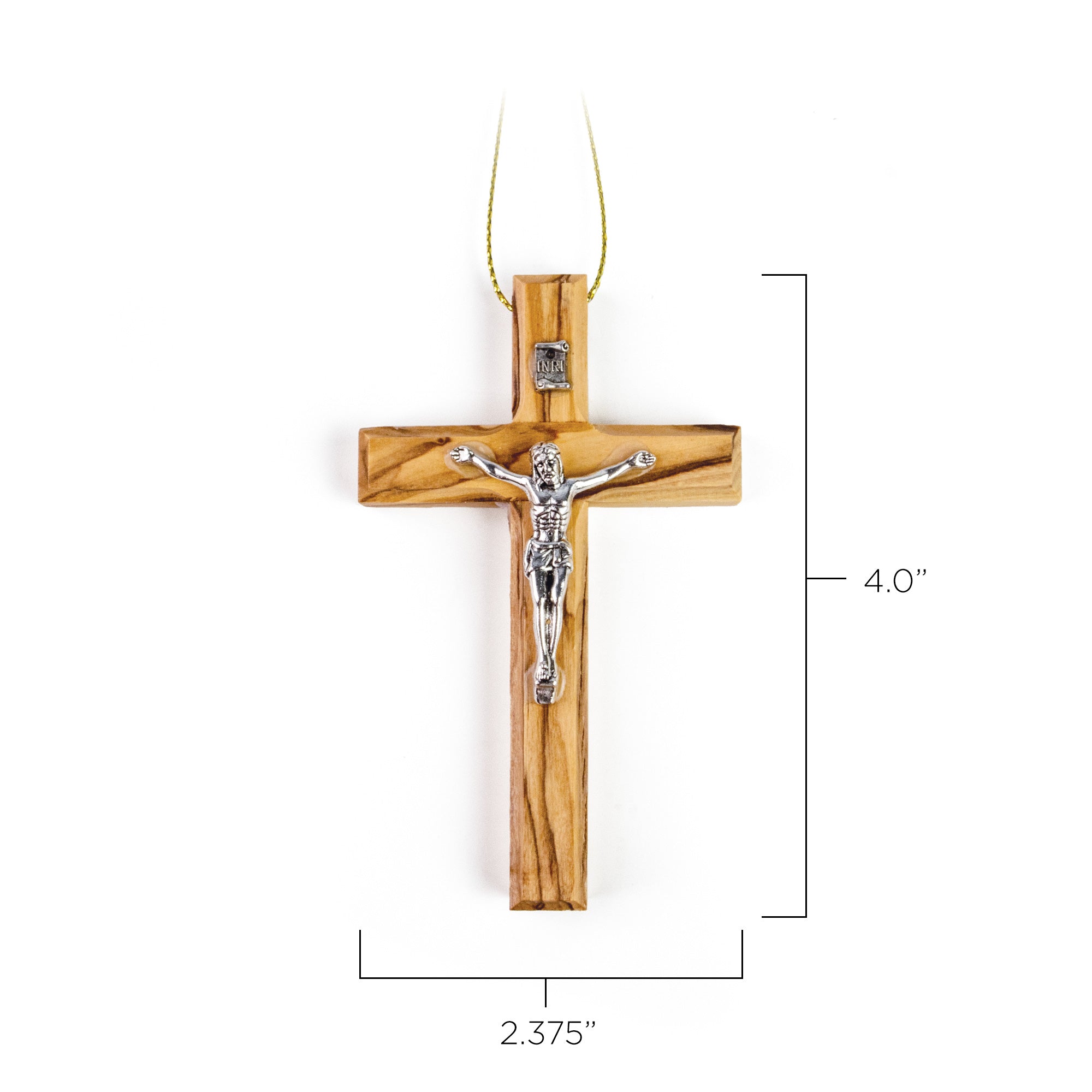 Simple Olive Wood Crucifix