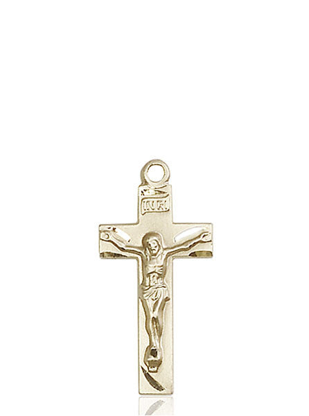 14kt Gold Crucifix Medal