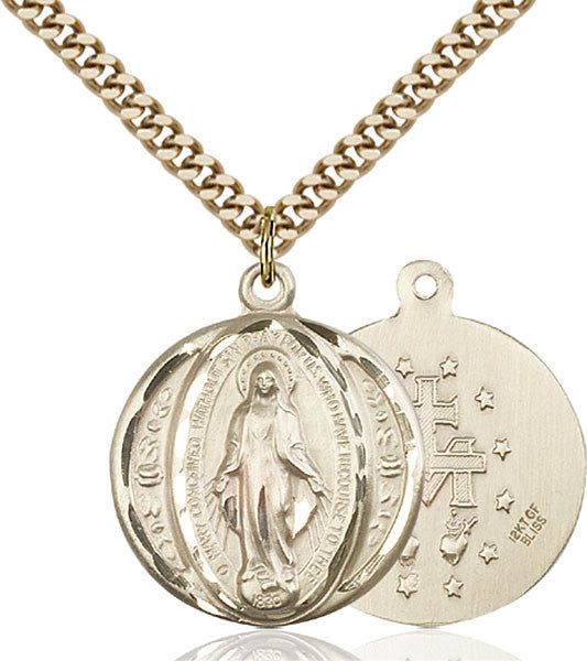 Gold Filled Miraculous Pendant