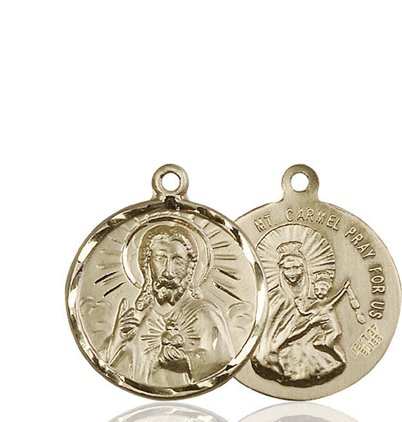 14kt Gold Scapular Medal
