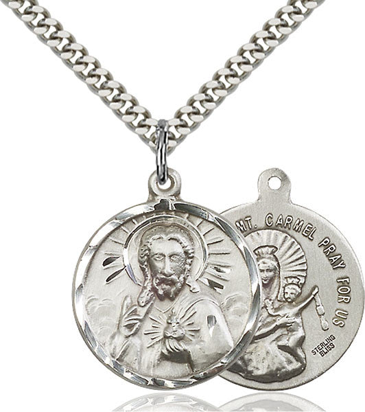 Sterling Silver Scapular Pendant