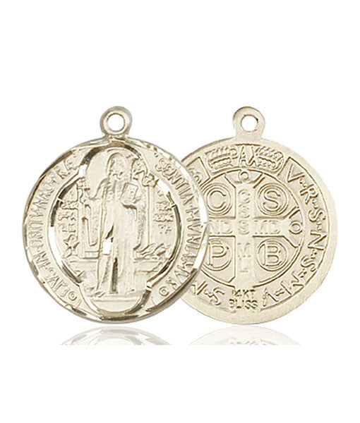 14kt Gold St. Benedict Medal