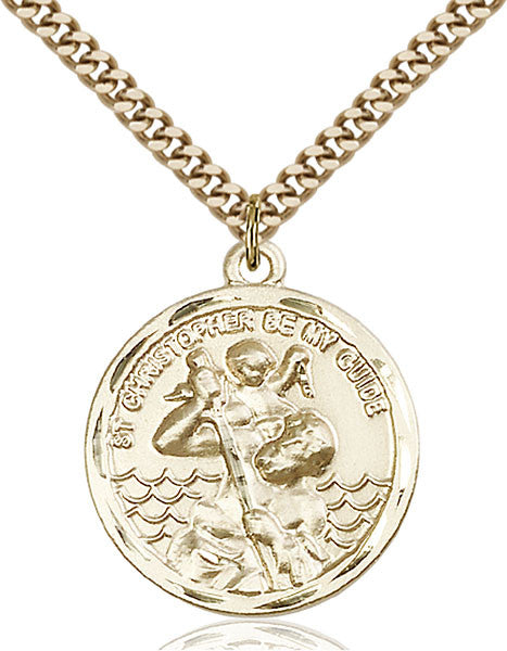 Gold Filled St. Christopher Pendant