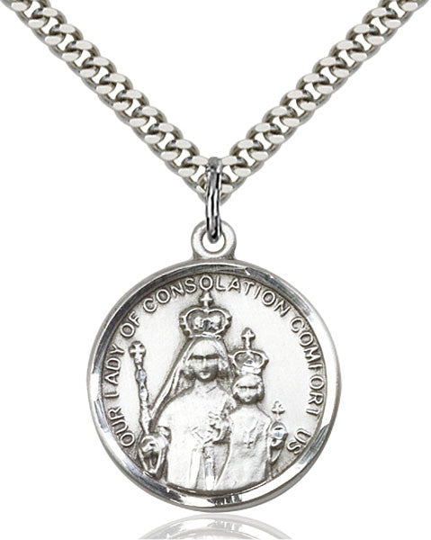 Sterling Silver O/L of Consolation Pendant