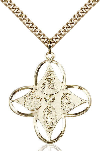 Gold Filled 4-Way Pendant