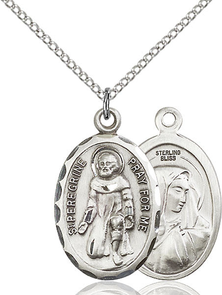 Sterling Silver St. Peregrine Pendant