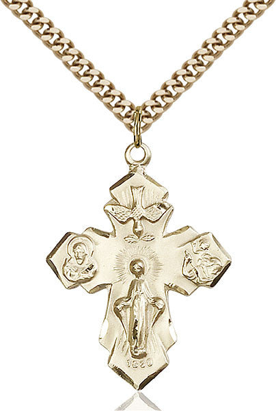 Gold Filled 4-Way Pendant