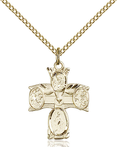 Gold Filled 4-Way Pendant