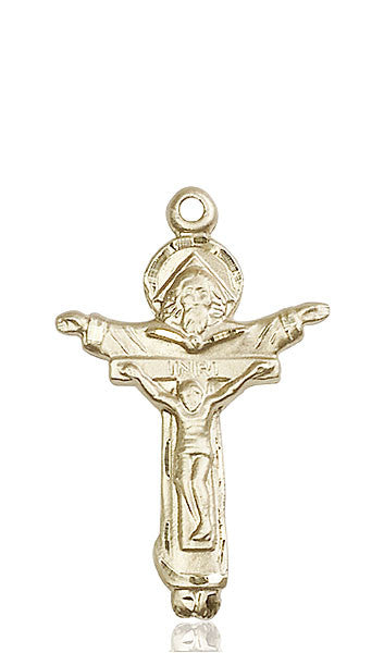 Medalla del Crucifijo de la Trinidad en Oro de 14kt