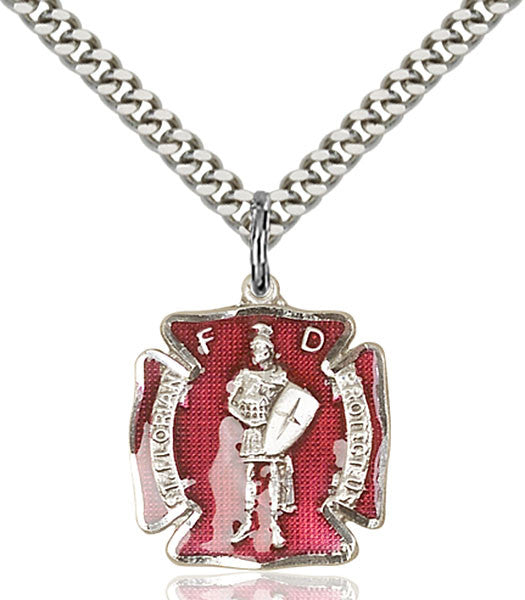 Sterling Silver St. Florian Pendant