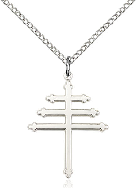 Sterling Silver Maronite Cross Pendant