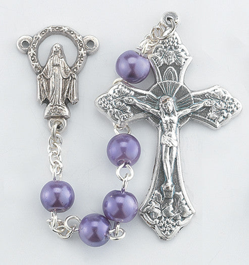 Pearlized Light Amethyst Bead