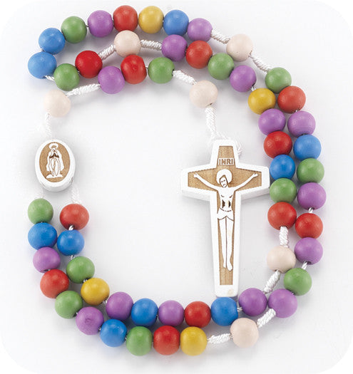 Multi-Color Round Bead Rosary
