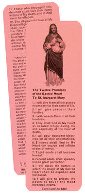 The Twelve Promises of the Sacred Heart to St. Margaret Mary