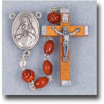 Natural Coco Bead Rosary