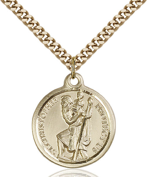 Gold Filled St. Christopher Pendant