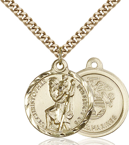 Gold Filled St. Christopher Pendant