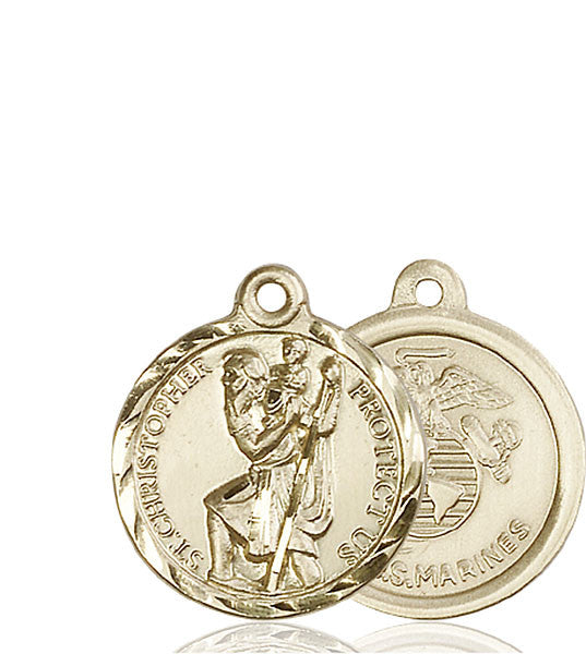 14kt Gold St. Christopher Medal