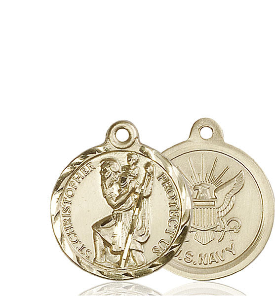 14kt Gold St. Christopher Medal