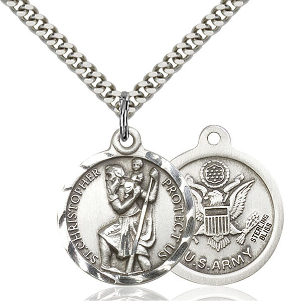Sterling Silver St. Christopher Pendant
