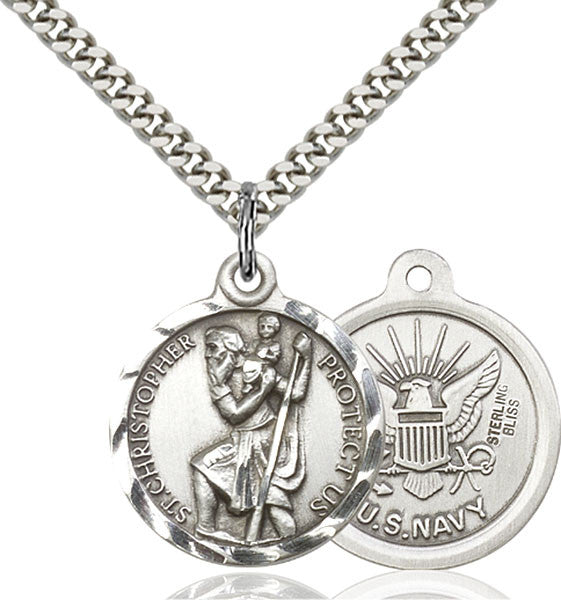 Sterling Silver St. Christopher Pendant