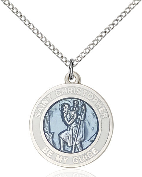 Sterling Silver St. Christopher Pendant