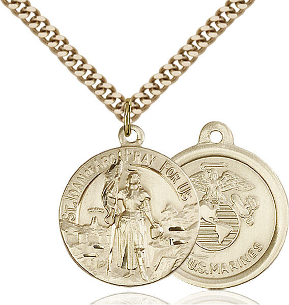 Gold Filled St. Joan of Arc Pendant