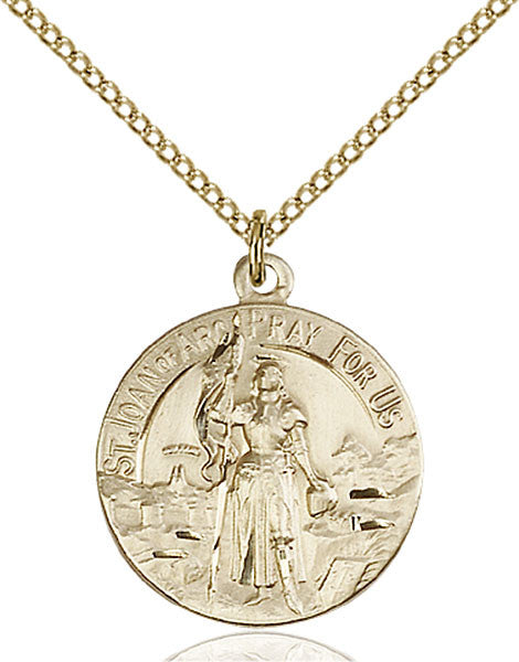 Gold Filled St. Joan of Arc Pendant