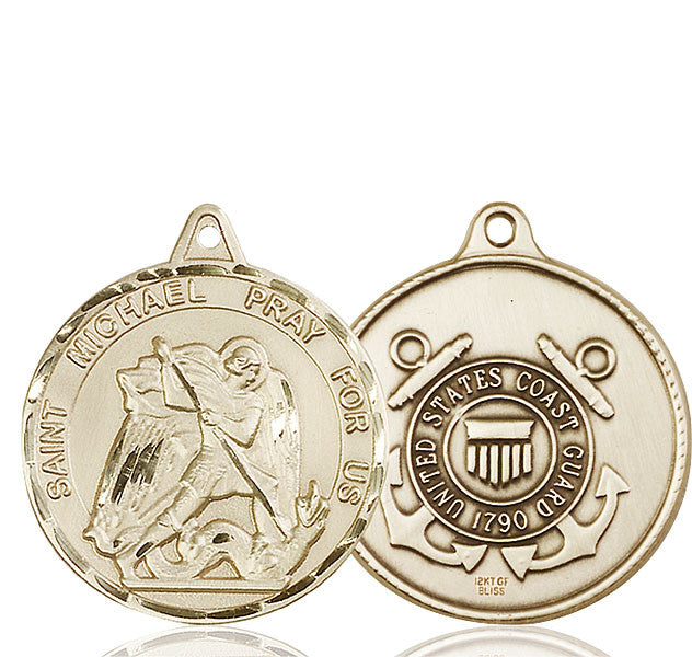 Medalla de San Miguel en oro de 14kt