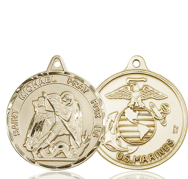 14kt Gold St. Michael Medal
