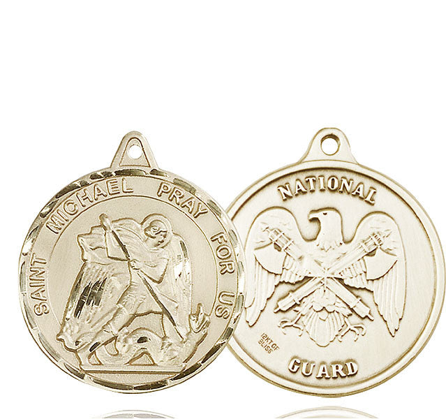 14kt Gold St. Michael Medal
