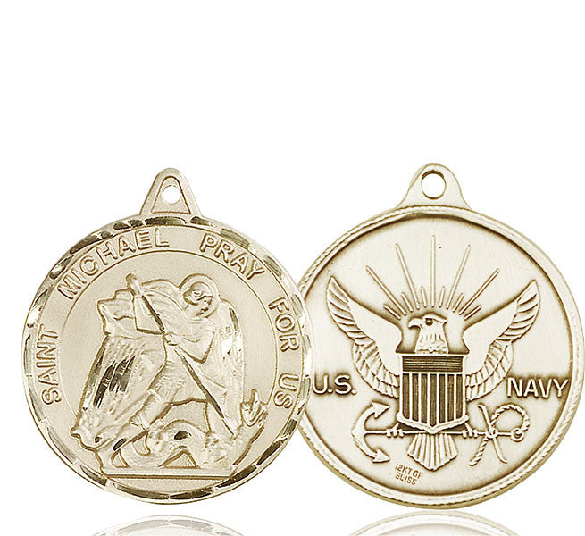 14kt Gold St. Michael Medal