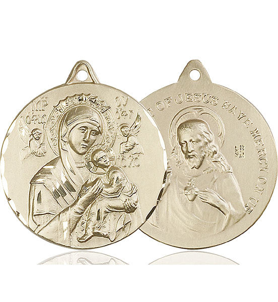 14kt Gold O/L of Perpetual Help Medal